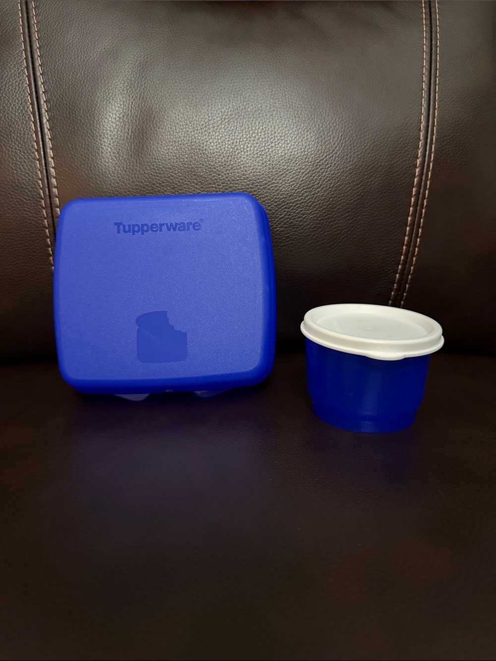 Tupperware - Sandwich keeper - blue with additional container